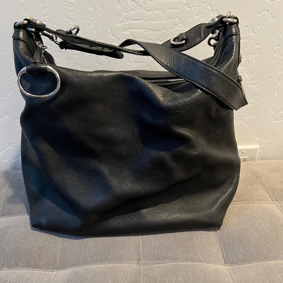 XL GUCCI ICON BIT Pebble Leather Black HOBO & Cross-body Bag - Picture 6 of 17